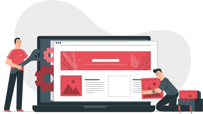image de création de page internet